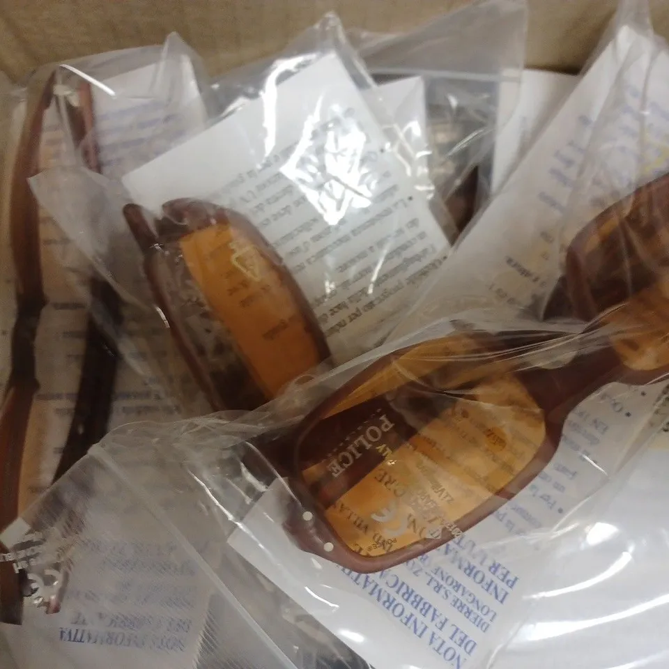 APPROXIMATELY 10 POLICE 1389 732S SUNGLASSES