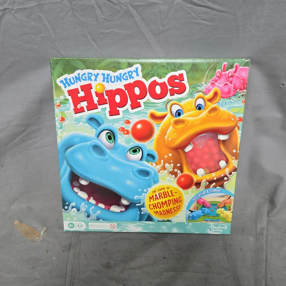 HASBRO HUNGRY HUNGRY HIPPOS BOARD GAME – BOXED