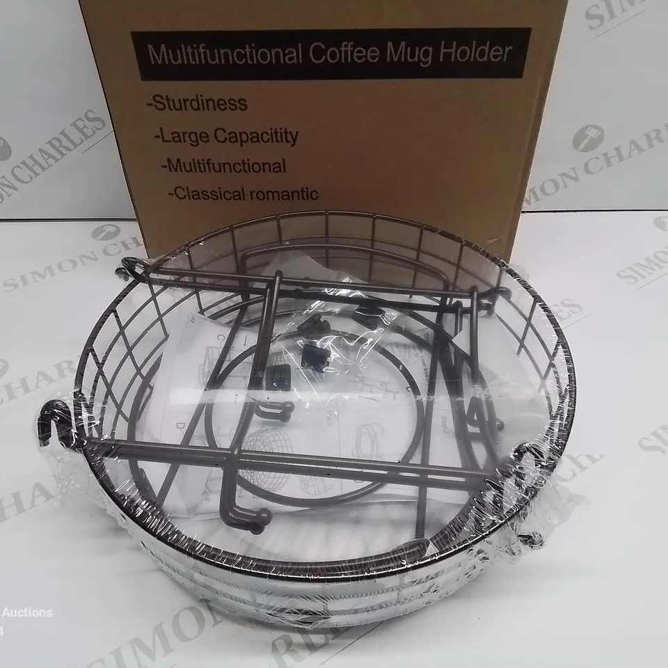 LOT OF 3 BRAND NEW BOXED MULTIFUNCTIONAL COFFEE MUG HOLDERS