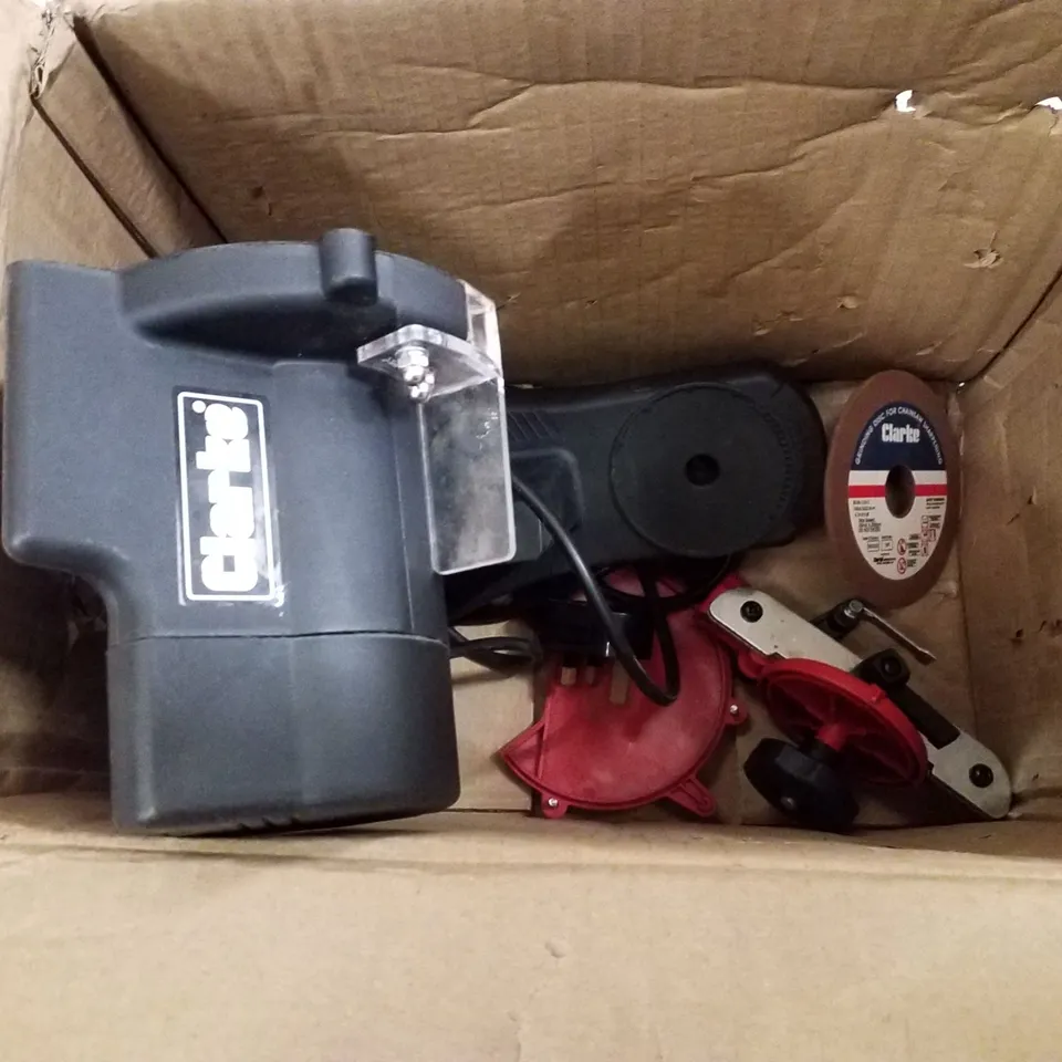 BOXED CLARKE ECSS2 ELECTRIC CHAINSAW SHARPENER - PARTS ONLY