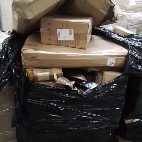 PALLET OF ASSORTED HOUSEHOLD GOODS AND PRODUCTS TO INCLUDE;HEATER,KETTLE,MUDGUARDS