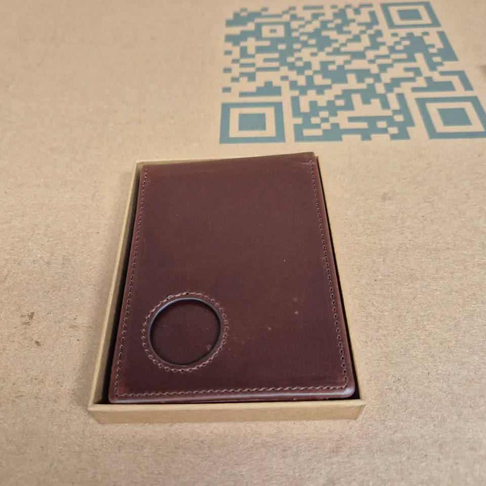 LORZOR LEATHER CARDHOLDER WALLET – BURGUNDY