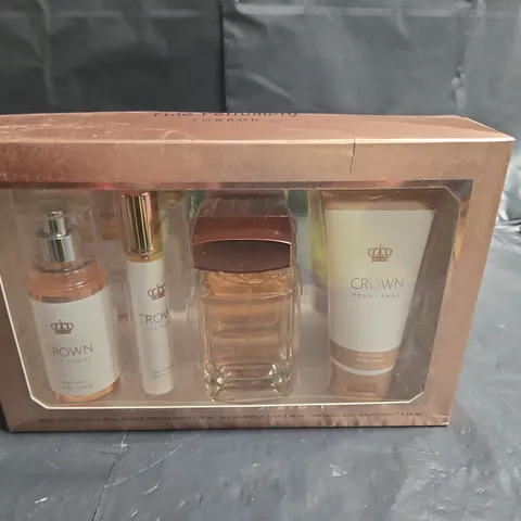 FINE PERFUMERY LONDON CROWN POUR FEMME GIFT SET