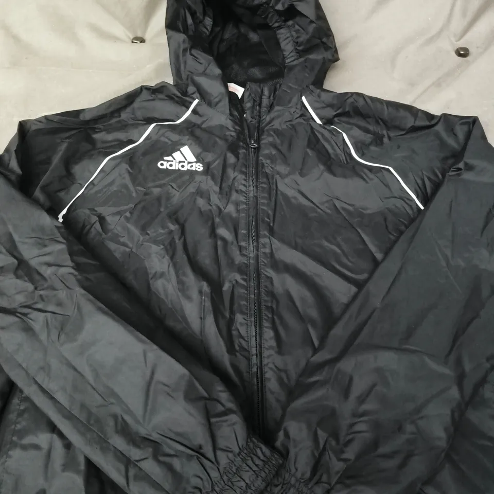 ADIDAS WATERPROOF JACKET - SIZE 13/14 YRS