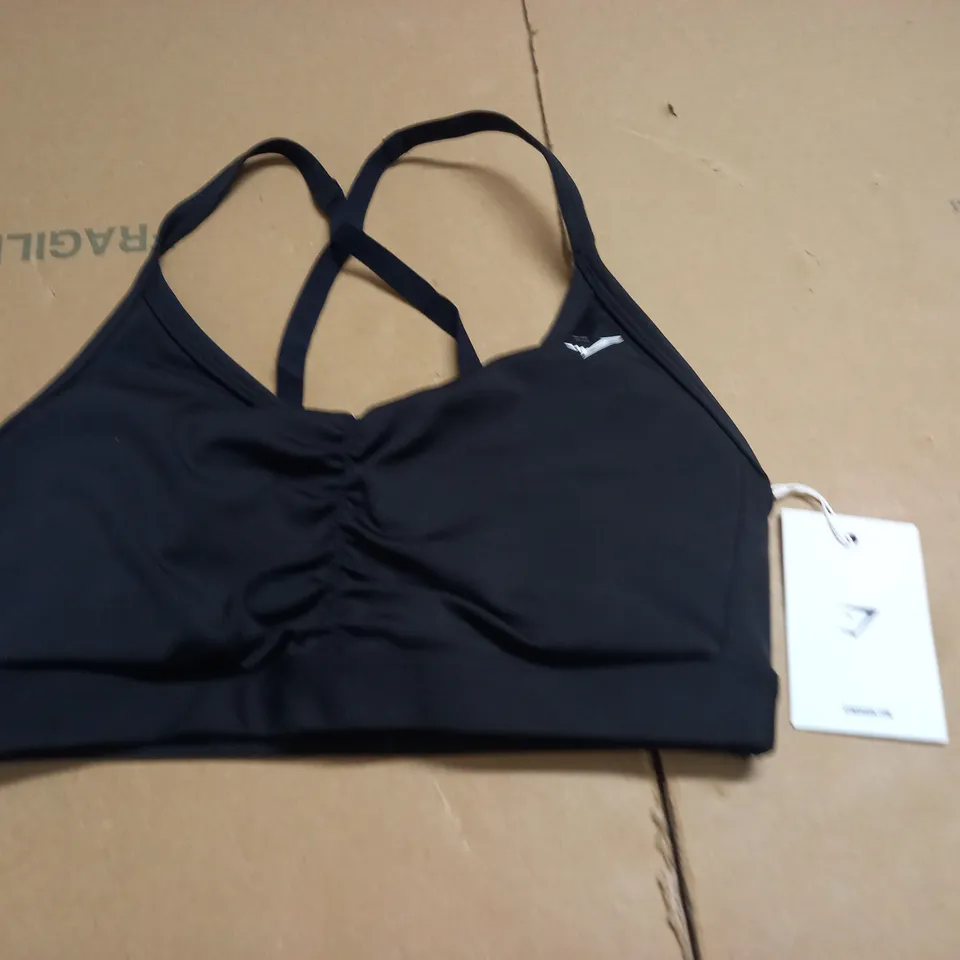GYMSHARK RUCHED SPORTS BRA - S