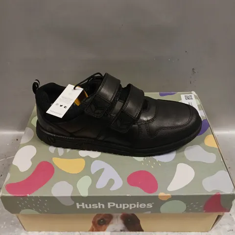 BOXED PAIR OF HUSH PUPPIES MICRO FRESH STRAP SHOES IN BLACK - 4