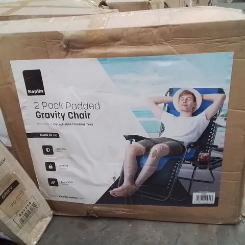 BOXED KEPLIN 2 PACK OF PADDED GRAVITY CHAIRS