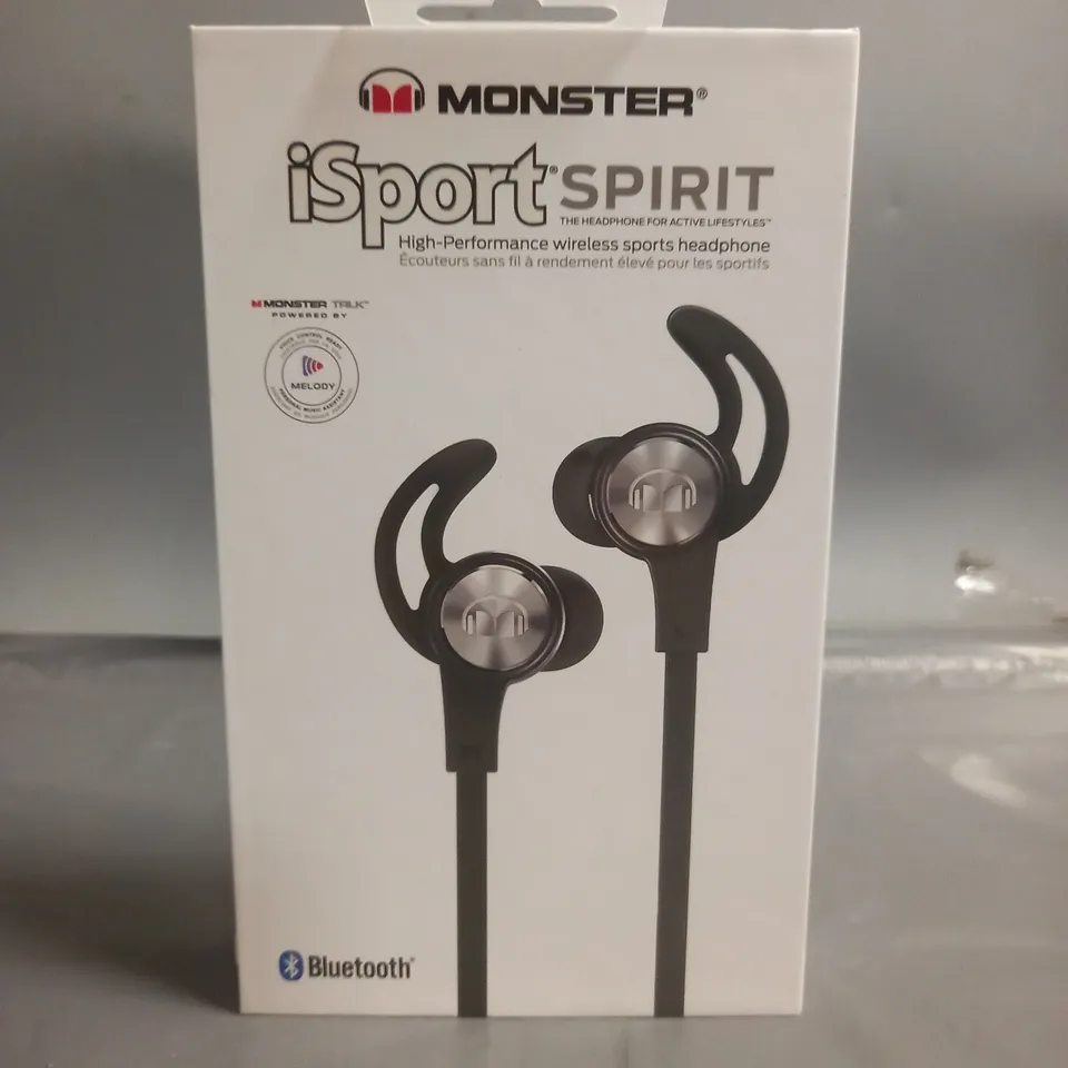 BRAND NEW MONSTER ISPORT SPIRIT WIRELESS SPORT HEADPHONES