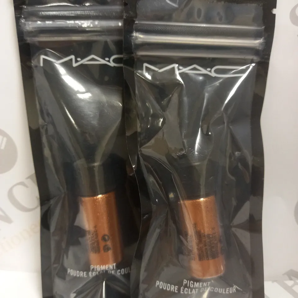 BOX OF 2 MAC COSMETICS PIGMENT MINIS #COPPER SPARKLE