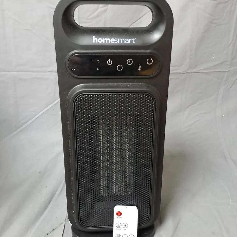 HOMESMART HIGH-SPEED TOWER FAN HEATER - BLACK