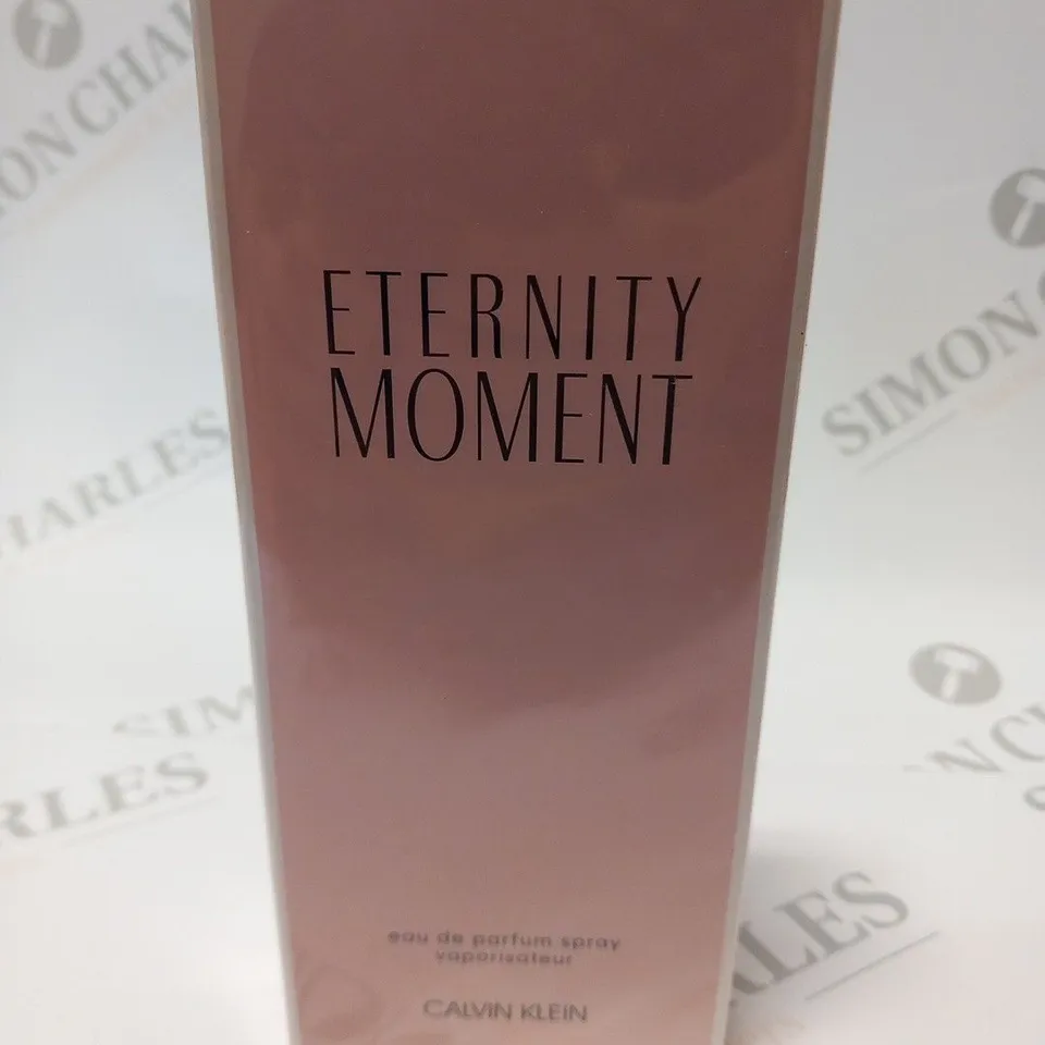 BOXED AND SEALED ETERNITY MOMENT EAU DE PARFUM CALVIN KLEIN 100ML