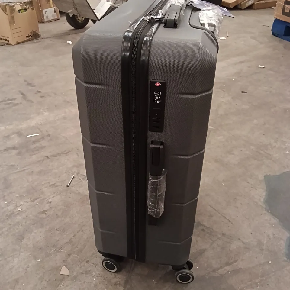 UNBOXED KEPLIN TRAVEL LUGGAGE SMALL SIZE LOCK NUMBERS GREY COLOUR WITH WHEELS 