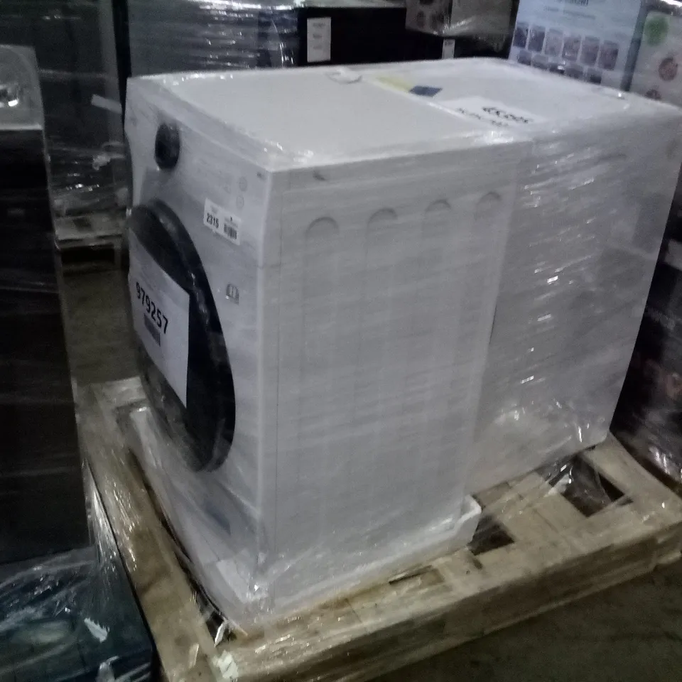 MIDEA FREESTANDING WASHER DRYER WHITE AND HOOVER H-WASH 500 HD4106AMC FREE STANDING WASHER DRYER