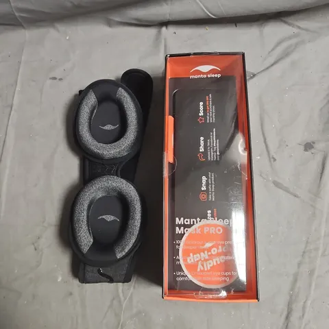 MANTA SLEEP PRO MASK – CONTOURED SLEEP MASK WITH EYE CUPS (BOXED)