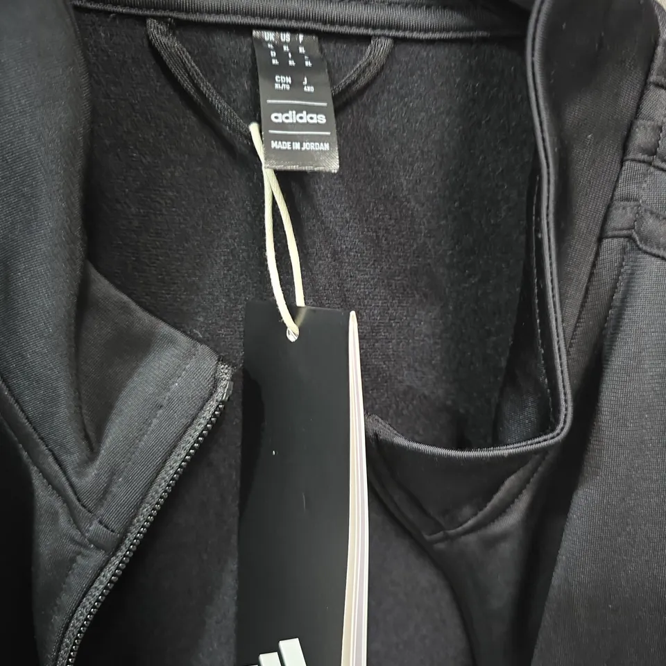 ADIDAS BLACK JACKET WITH THREE STRIPES –  (MEN'S)