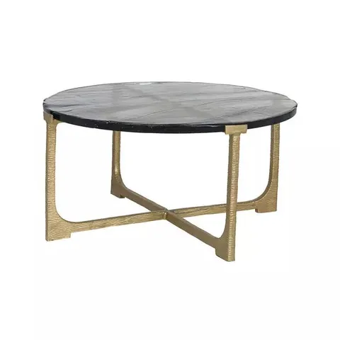 RICHMOND VIXEN COFFEE TABLE - BRUSHED GOLD (2 ITEMS)