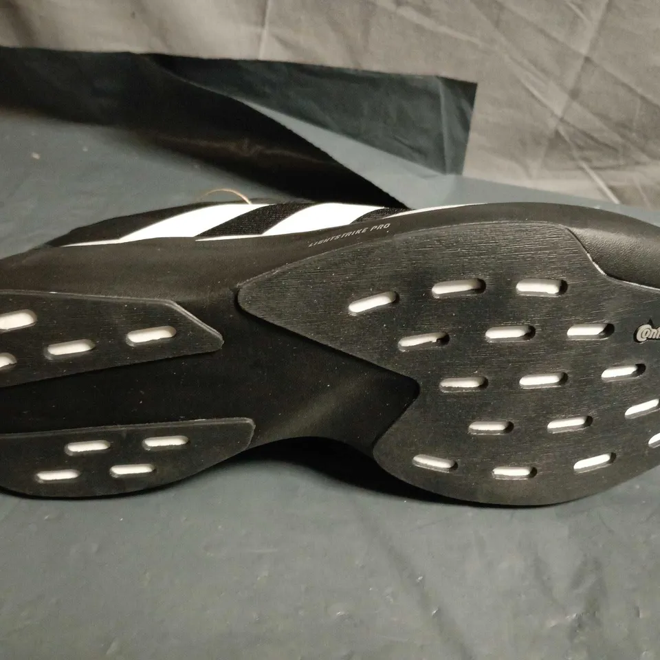 UNBOXED PAIR OF ADIDAS ADIZERO RUNNING SHOES – UK SIZE UNSPECIFIED