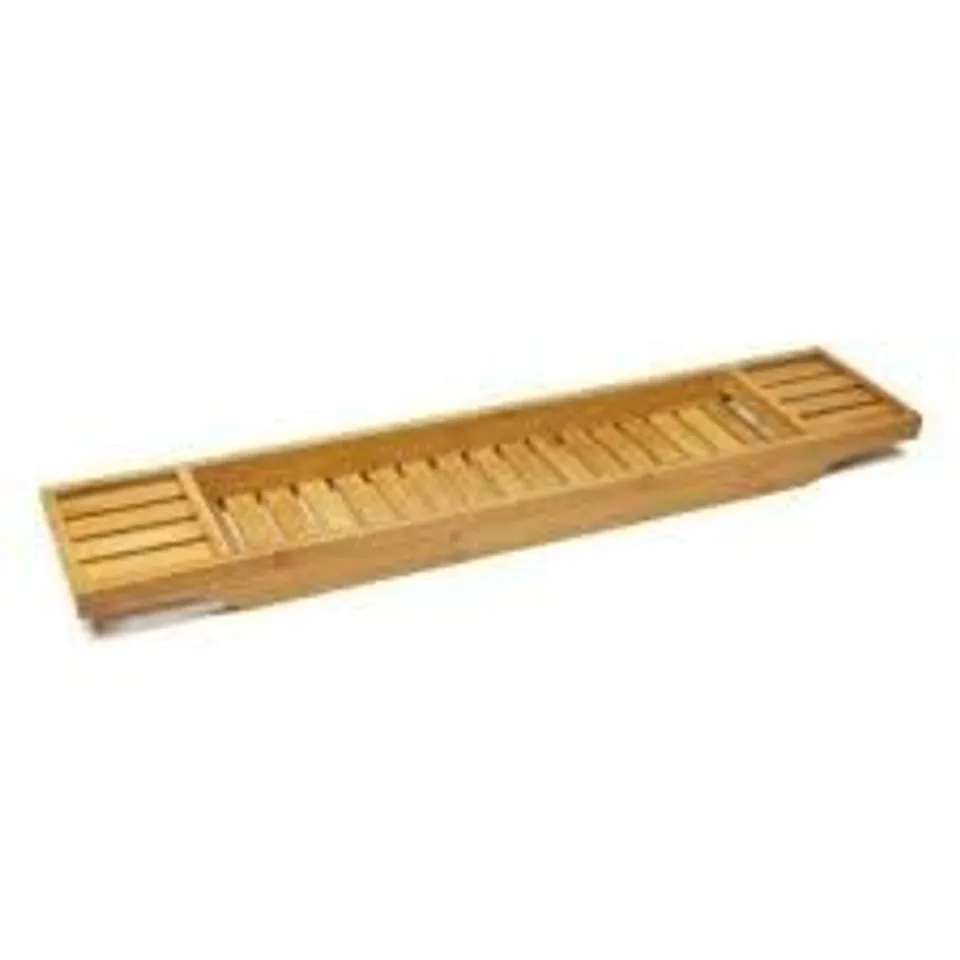 BOXED BAMBOO BATH CADDY