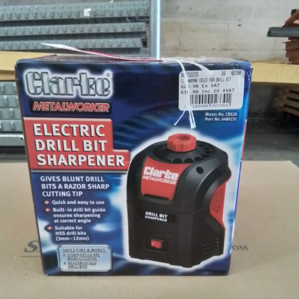 CLARKE METALWORKER ELECTRIC DRILL BIT SHARPENER