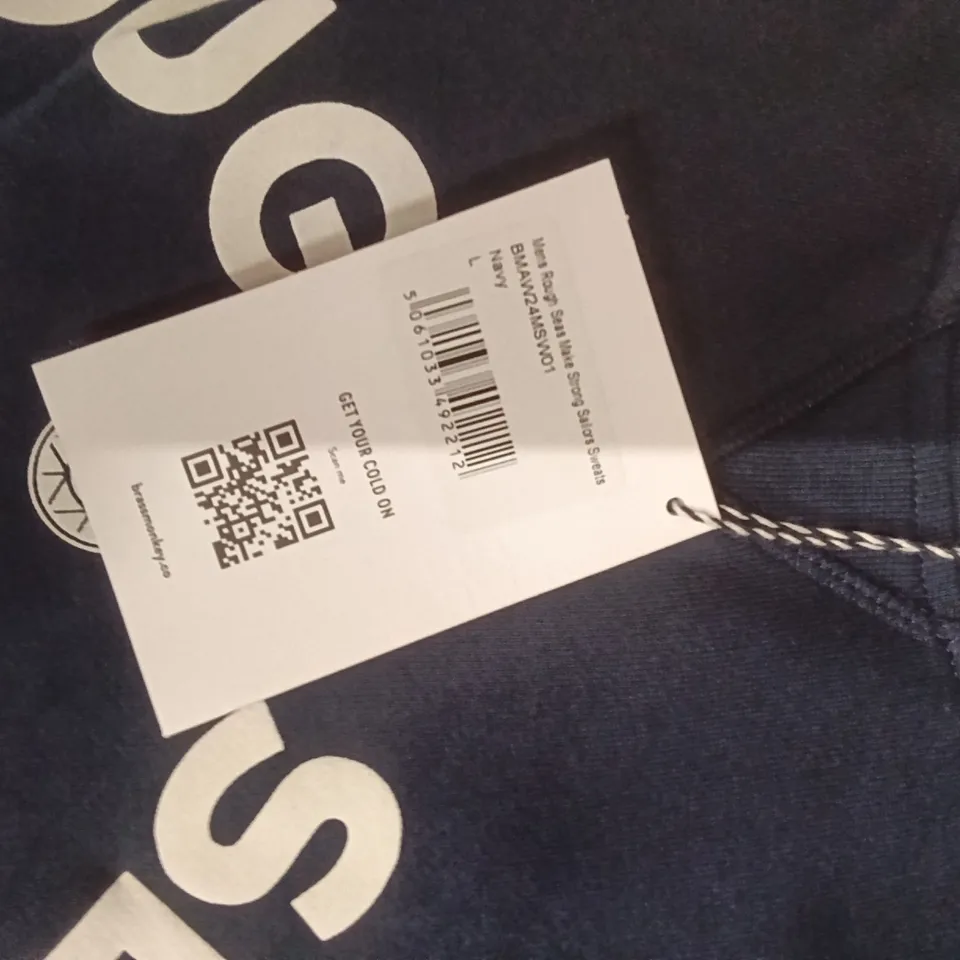 BOX OF BRASS MONKEY SWEATS - NAVY SIZE L APPROXIMATELY 4