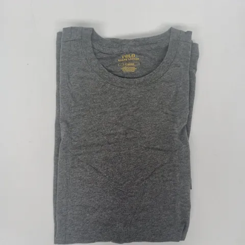POLO RALPH LAUREN CREW NECK SHORT SLEEVE T-SHIRT IN GREY SIZE LARGE