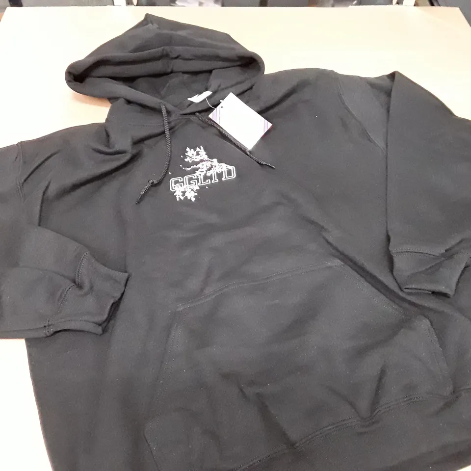 GOOSE AND GANDER BLACK HOODIE - L