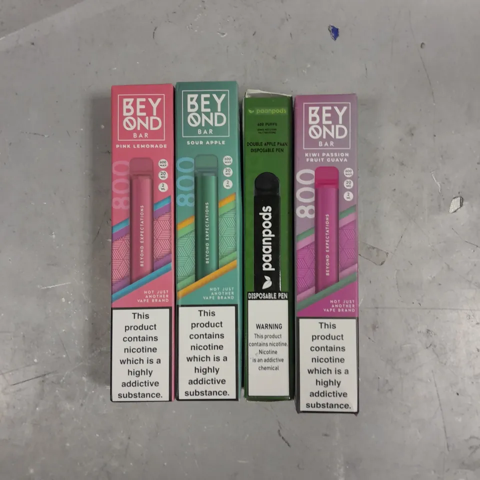 LARGE ASSORTMENT OF NEW BOXED & USED DISPOSABLE VAPING PENS