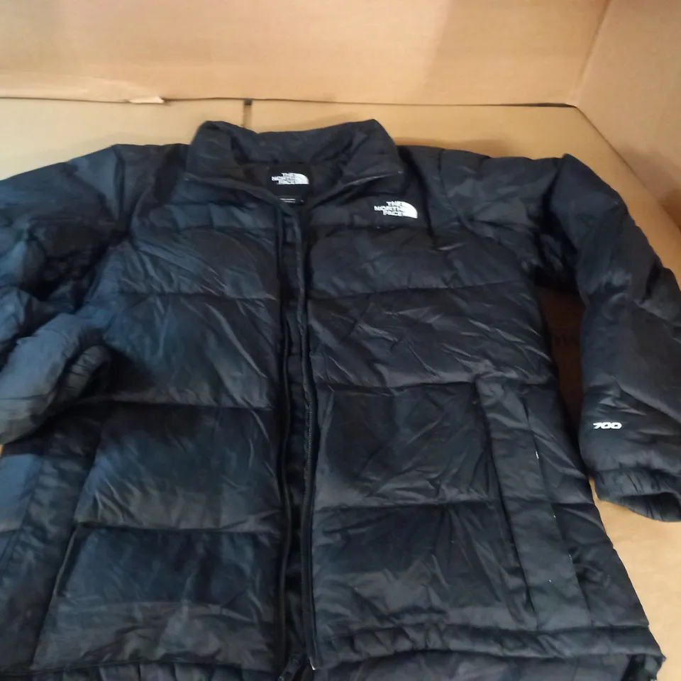 NORTH FACE BLACK PADDED COAT - L