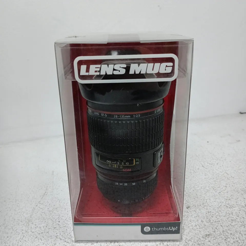 BOXED THUMBS UP! LENS MUG