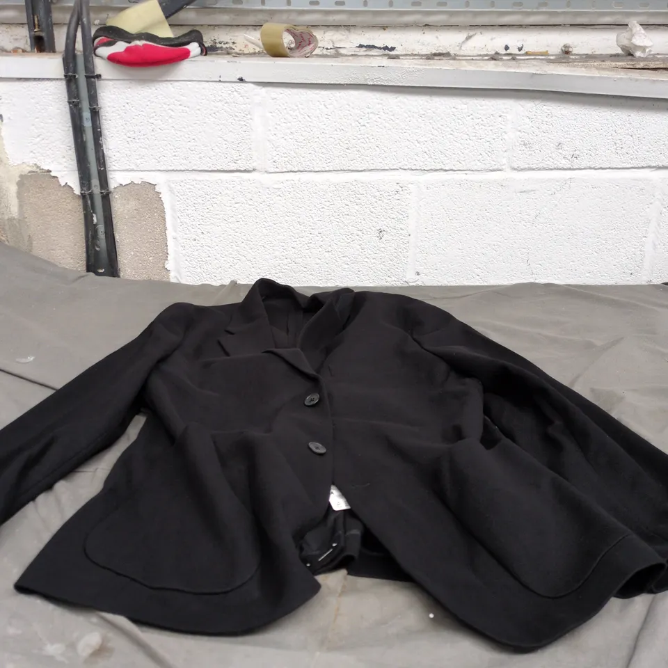 UNIQLO BRUSHED JERSEY JACKET BLACK MEDIUM WITH TAGS