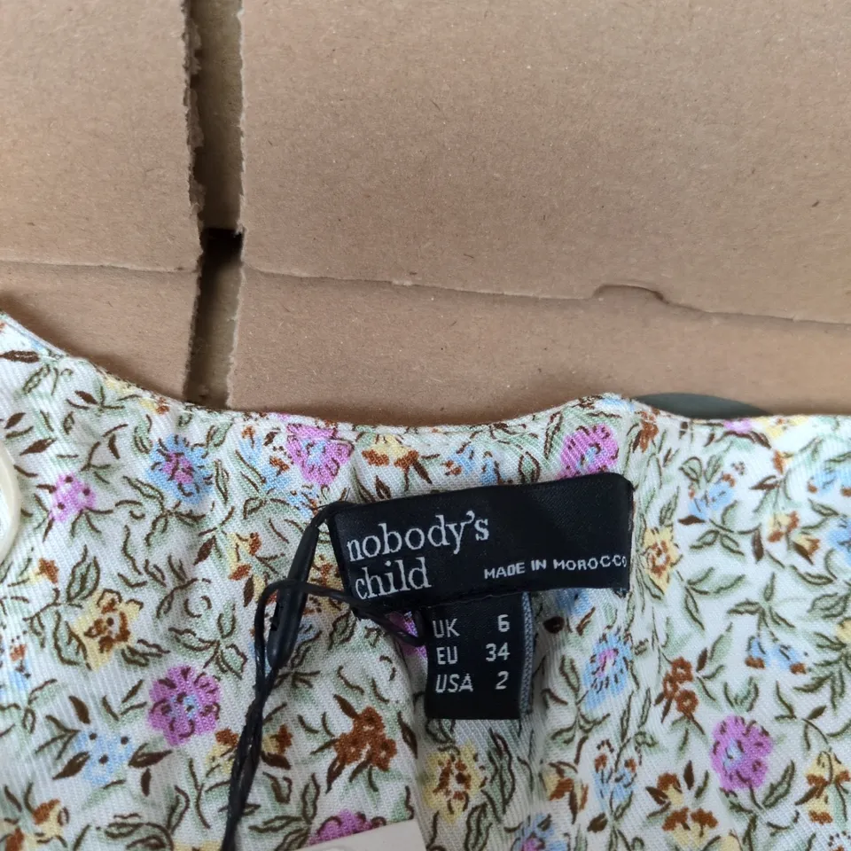 NOBODY'S CHILD FLORAL GIRLS' DRESS, UK 6 (EU 34, US 2)