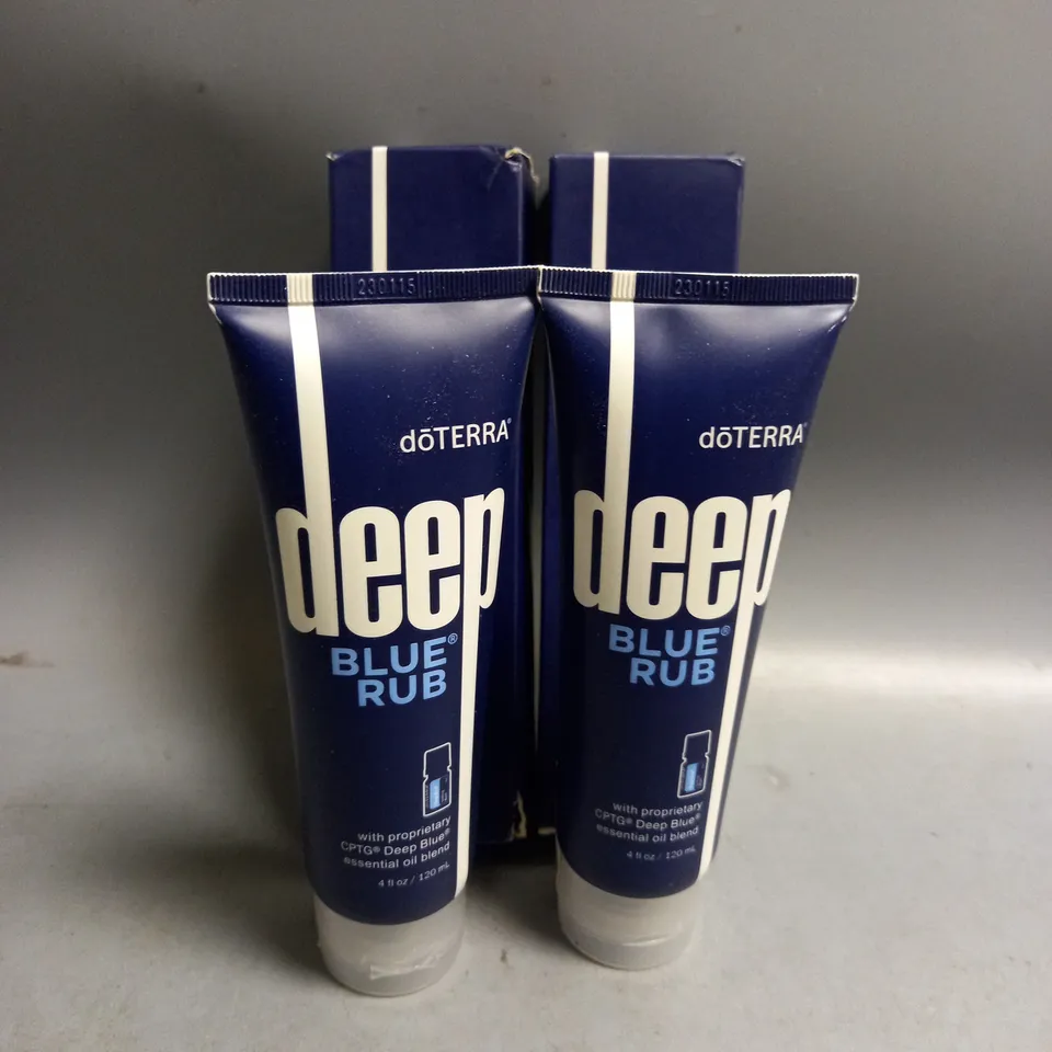 2 BOXED DOTERRA DEEP BLUE RUB 120ML 