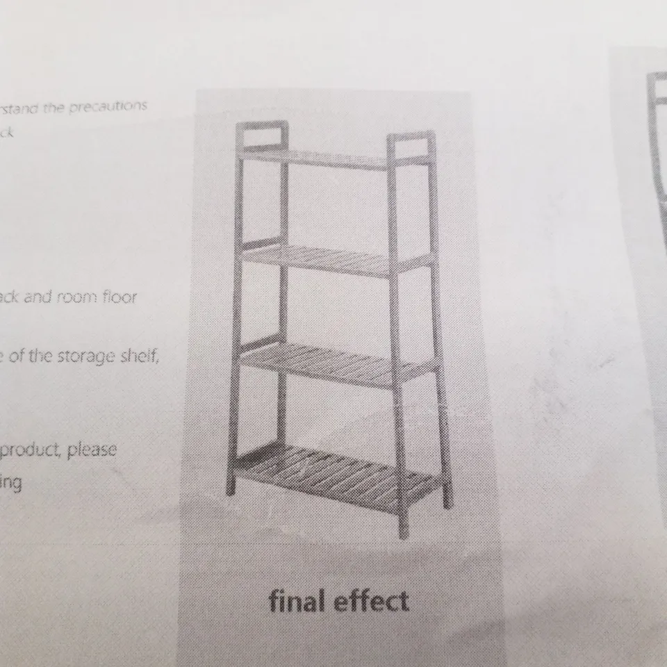 BOXED UNIVERSAL STORAGE RACK - BAMBOO WOOD