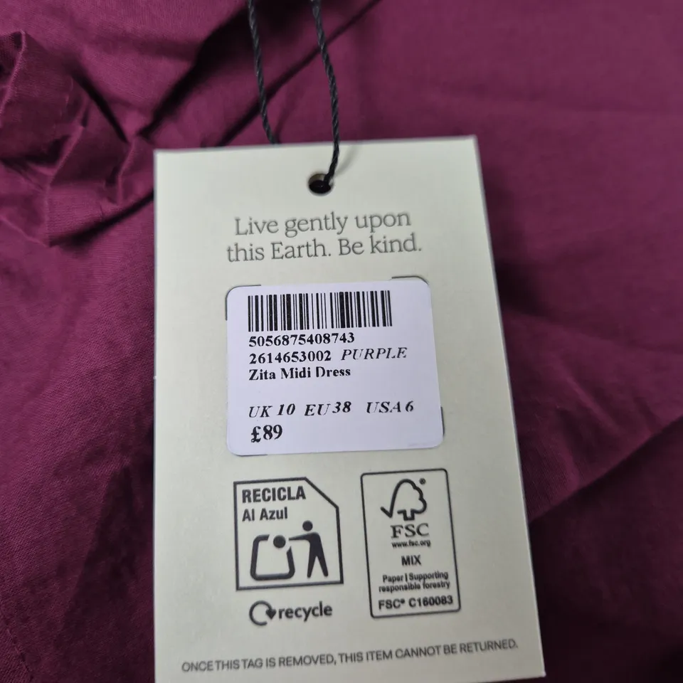 NOBODYS CHILD ZITA MIDI DRESS – UK 10