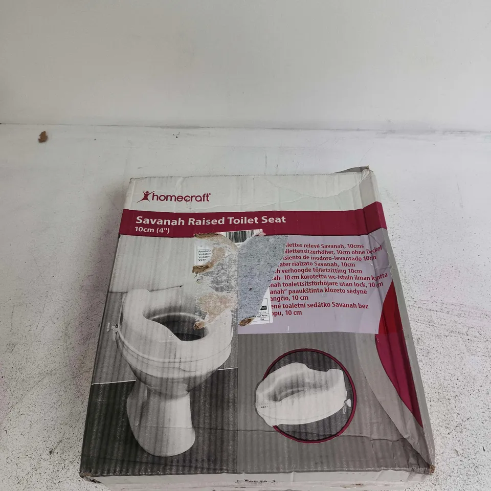 HOMECRAFT SAVANNAH RAISED TOILET SEAT 10CM (4IN) – BOXED