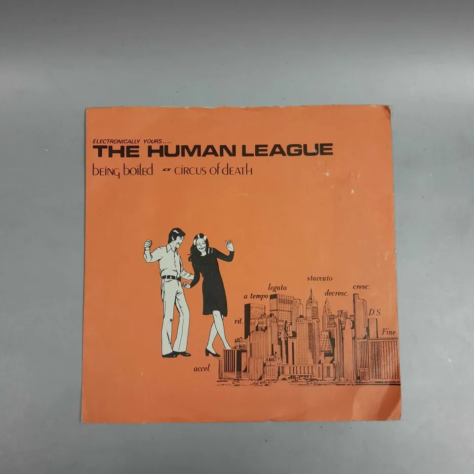 THE HUMAN LEAGUE BEING BOILED CIRCUS OF DEATH VINYL 