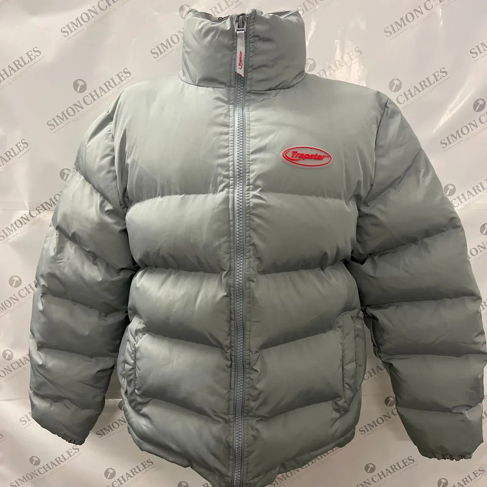 TRAPSTAR PADDED ZIP THROUGH JACKET IN BLUE SIZE M