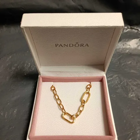 PANDORA GOLD-TONE CHAIN BRACELET – BOXED