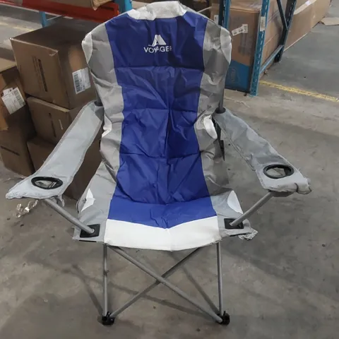 VOYAGER FOLDING CAMPING CHAIR WITH CUP HOLDERS