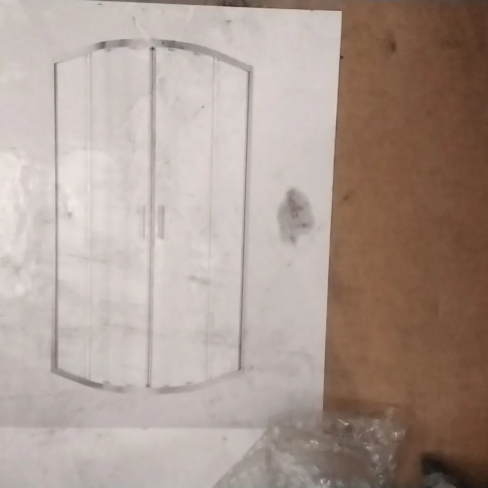 BOXED BELOYA QUADRANT SLIDING DOOR 80CM