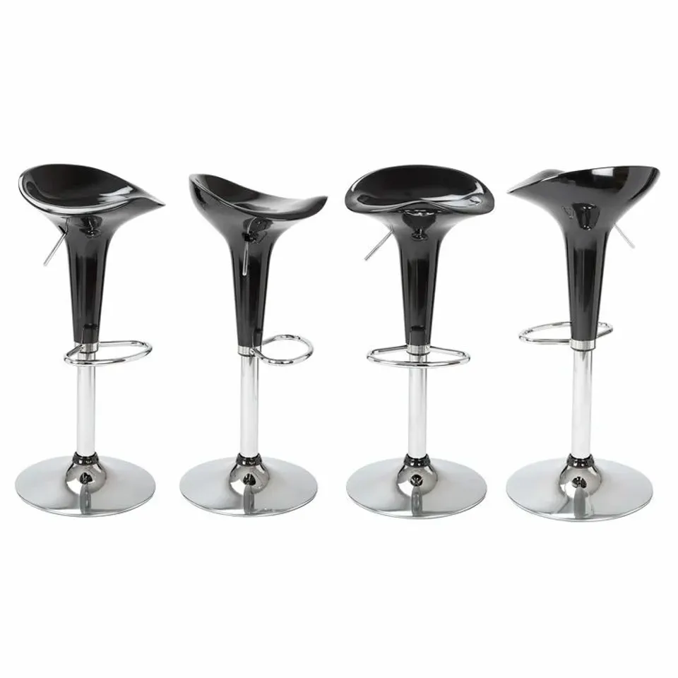 YORK HEIGHT ADJUSTABLE SWIVEL BARSTOOL COLOUR BLACK