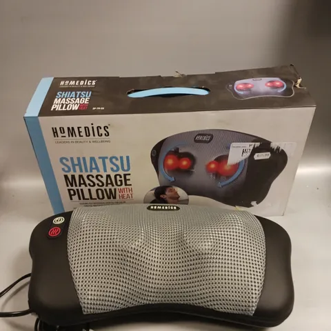 BOXED HOMEDICS SHIATSU MASSAGE PILLOW WITH HEAT 