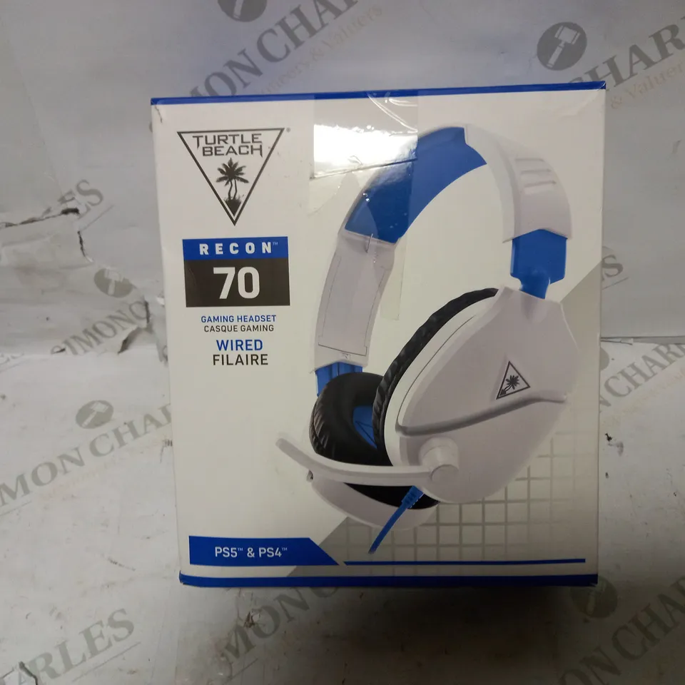 BOX OF APPROXIMATELY 10 BOXED HEADSETS/HEADPHONES FROM TURTLE BEACH, TRUST, WESC, ETC