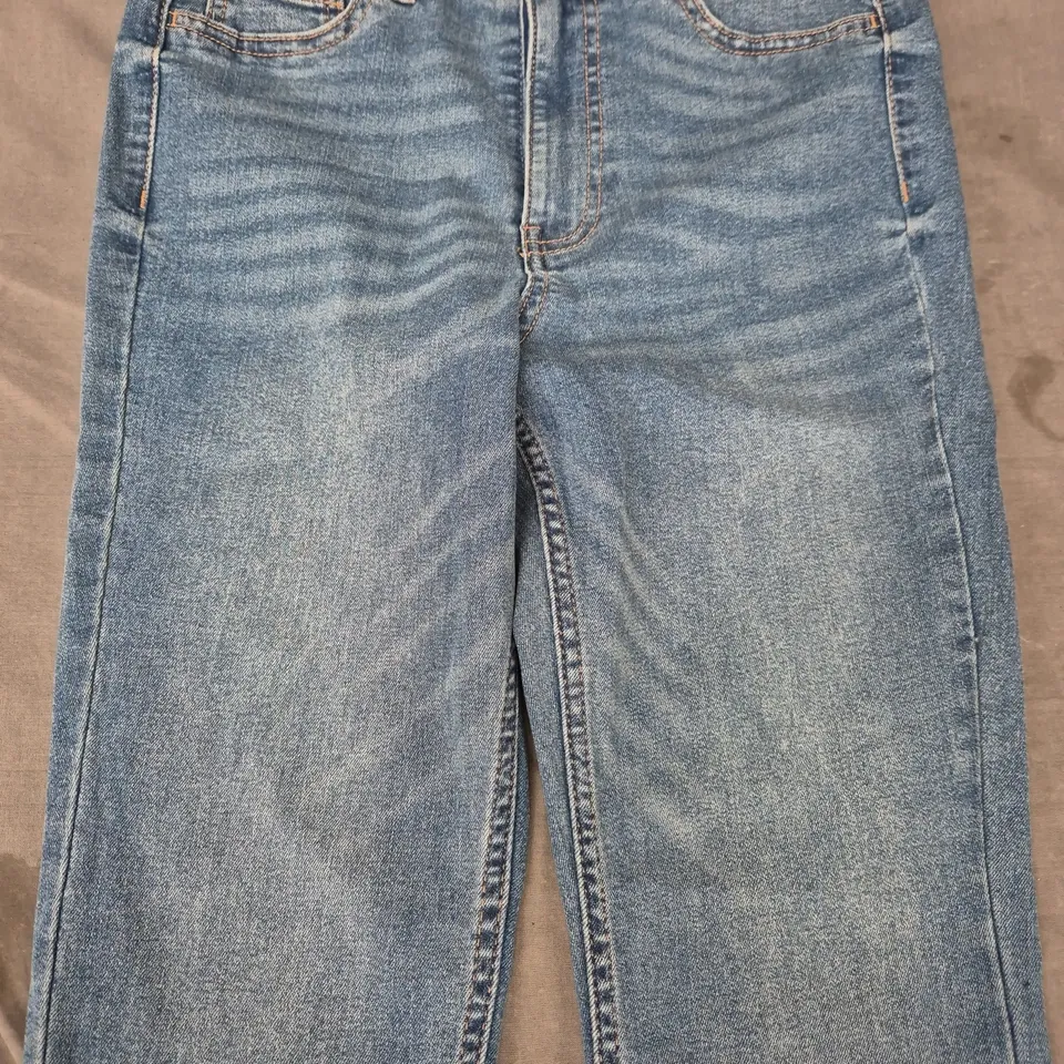 H&M SKINNY FIT ULTRA HIGH WAIST JEGGINGS IN BLUE SIZE SMALL