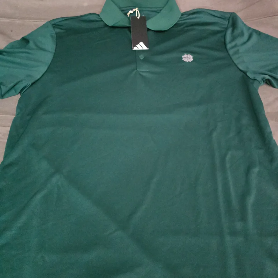 ADIDAS POLO SHIRT – GREEN - SIZE L