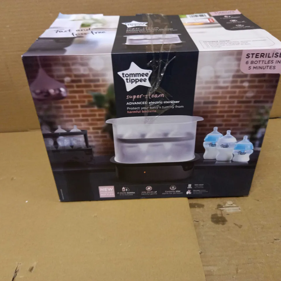 TOMMEE TIPPEE SUPER-STEAM ADVANCED ELECTRIC-STERILISER 