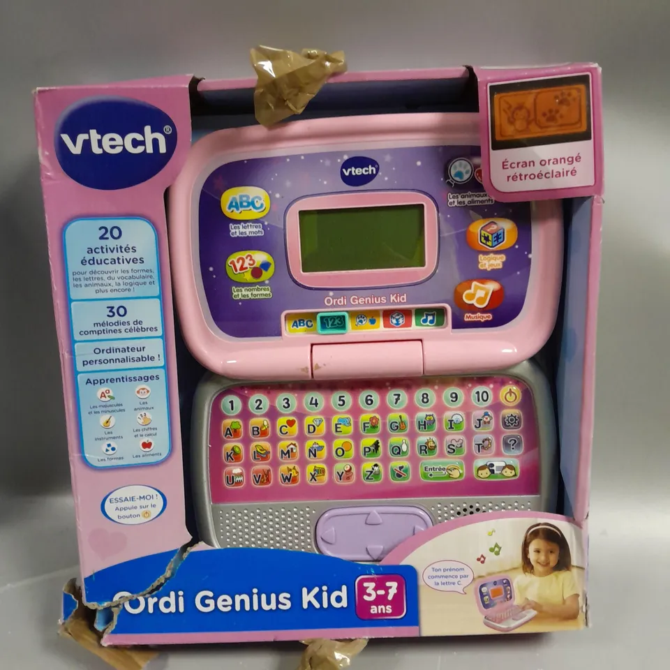 BOXED VTECH ORDI GENIUS CHILDRENS LAPTOP TOY