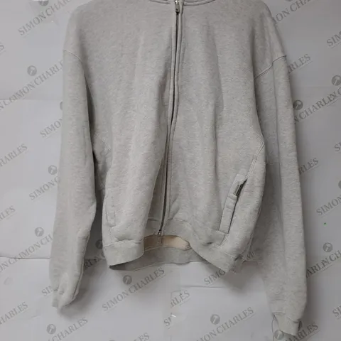 REPRESENT GREY ZIP UP HOODIE - XS