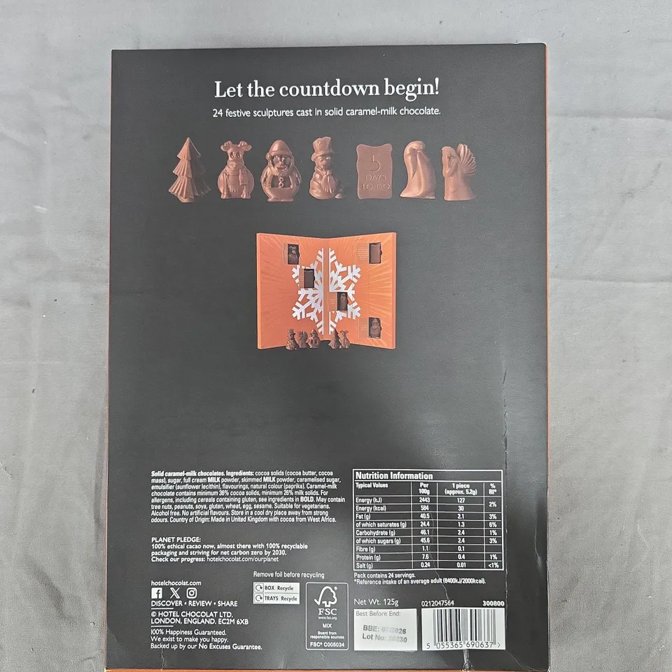 HOTEL CHOCOLAT - THE ADVENT CALENDAR - CARAMEL BUNDLE