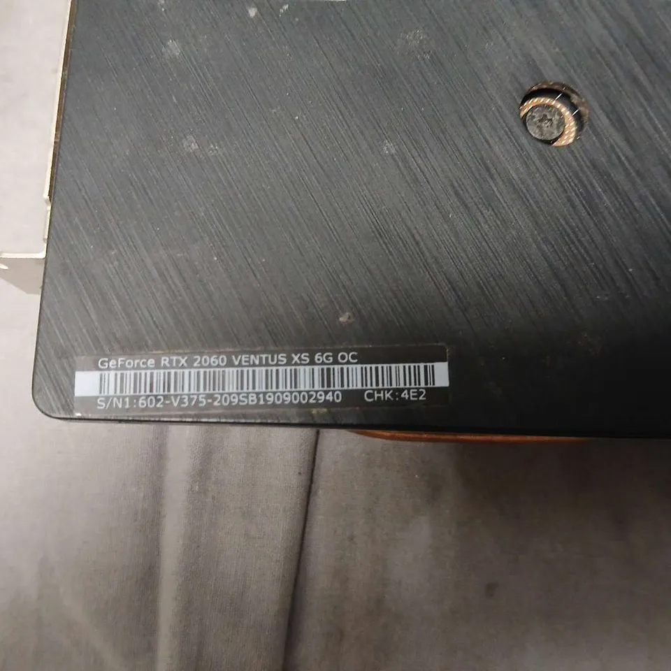 MSI GEFORCE RTX 2060 VENTUS XS 6G OC GRAPHICS CARD